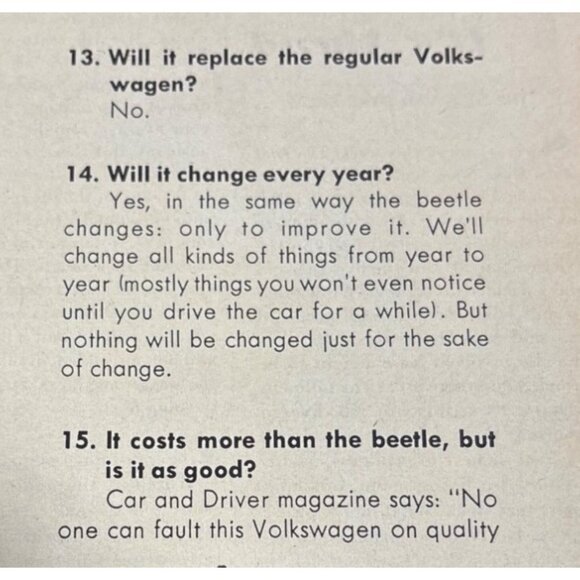 Vintage 1967 Volkswagen Squareback Sedan Advertisement Print Magazine 14 x 10" - Picture 5 of 12